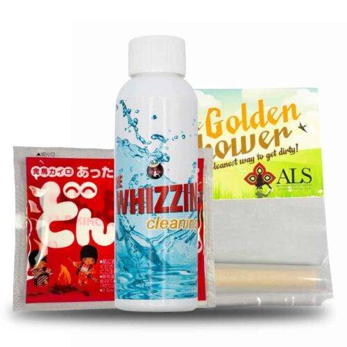 Bundle of 1 Extra heating pad, 1 Extra Golden Shower and The Whizzinator Cleaning solution