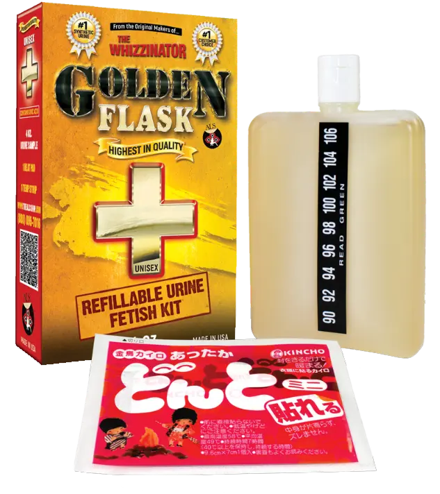 The Golden Flask- Discreet Synthetic Urine Kit For Everyday Use Whizzinator