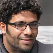 man wearing eyeglass